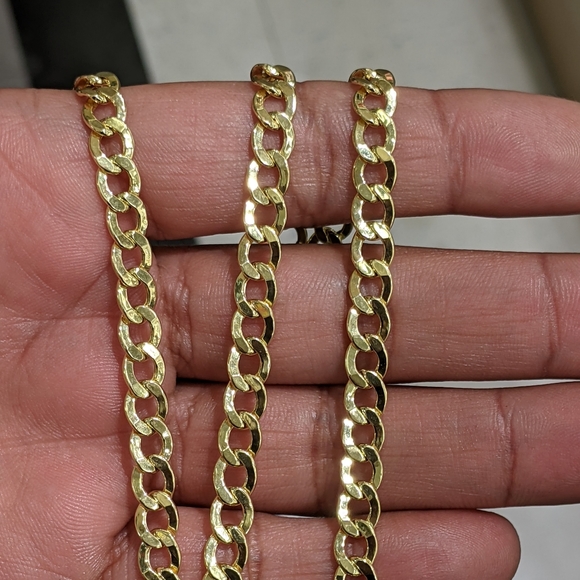 10kt Real Gold Cuban Chain